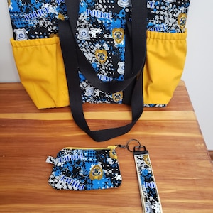 Conjunto de sacola policial, porta-moedas e cordão, conjunto de 3 peças
