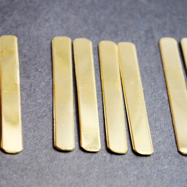 Ten Brass 1/4" Ring Blanks - 18g - Mixed Sizes! Small, Medium, and Large - Pack of Ten