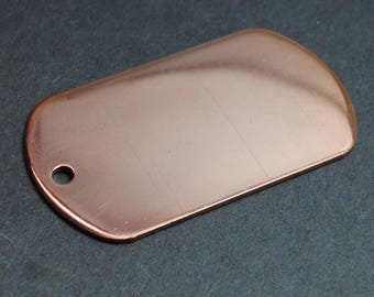copper dog tag blanks