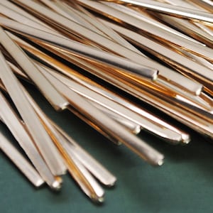 Twenty Five 1/8&quot; Brass 16g Bracelet Blanks - 1/8&quot; x 6&quot; Skinny Cuff Blanks For Hand Stamping