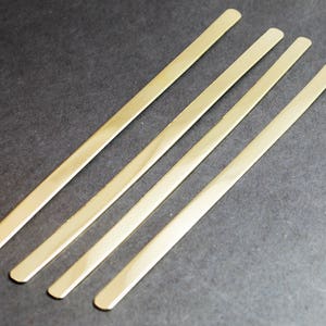 Ten Red Brass 1/4&quot;x 6&quot;  Bracelet Blanks, 18g Stamping Blanks, Jewelry Making and Handstamping Supplies