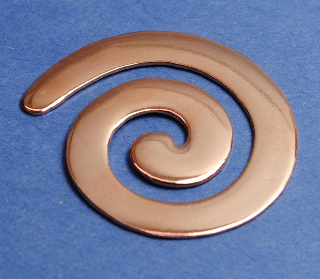 Ten Copper Spiral Blanks 20g Copper Handstamping Blanks Etsy
