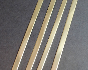 Tjugofem armbandsämnen i röd mässing, 1/4"x 6", 16g stämpelämnen, smyckestillverkning och handstämplingsmaterial