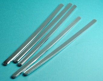 Cinque, dieci o venticinque extra spessi 12g in alluminio 1/4 "x 6" ampi bracciali grezzi - Finito - Forniture per stampaggio a mano, polsini vuoti