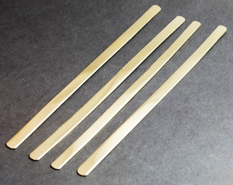 Fifty Red Brass Tjocka 16g 1/4"x 6" Armbandsämnen, Stämplingsämnen, Smyckestillverkning och Handstämplingstillbehör