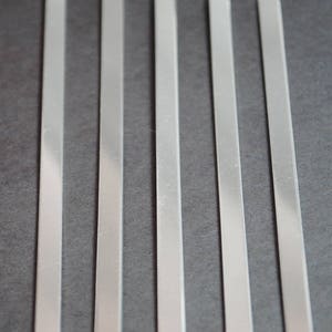 Vijfentwintig 1/4 &quot;x 5&quot; Tie Bar Blanks - 18g 3003 aluminium - Handstamping blanco&#39;s, sieraden benodigdheden
