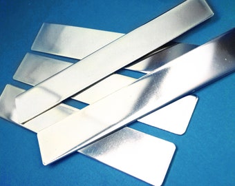 Ten Wide 1" x 6" 14g Aluminum Bracelet Blanks - 1100 Aluminum - Handstamping Blanks, Jewelry Supplies, Cuff Blanks