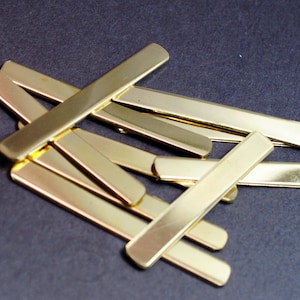 Fifty Brass 1/4&quot; Ring Blanks - 18g - Mixed Sizes! Small, Medium, and Large
