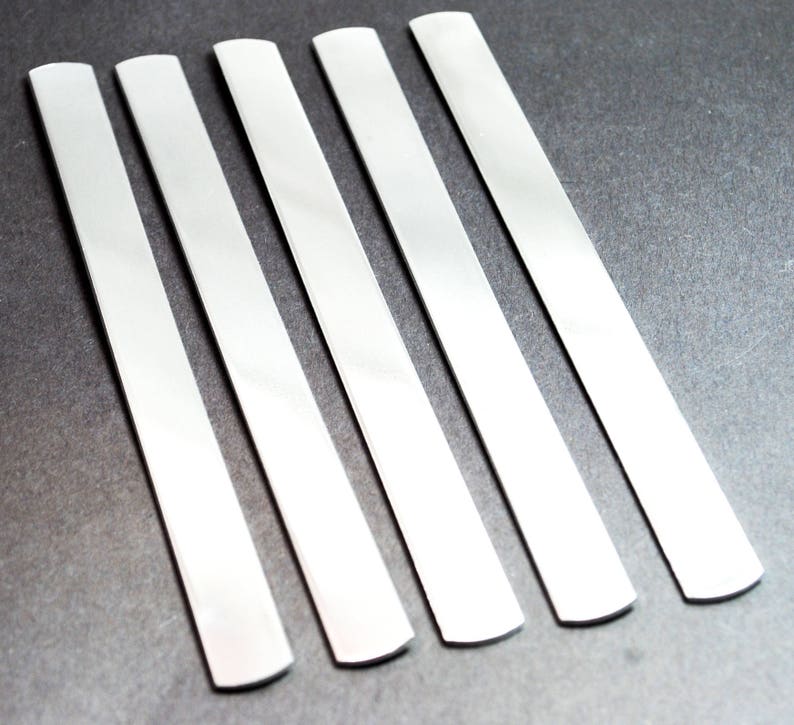 Jewelry Supplies Handstamping Blanks One Hundred 12 Wide Aluminum Bracelet Blanks 1100 14g Aluminum