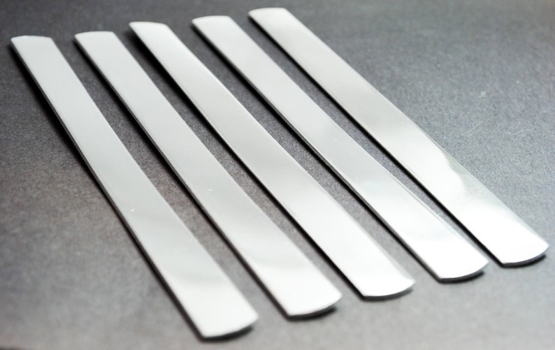 Jewelry Supplies Handstamping Blanks One Hundred 12 Wide Aluminum Bracelet Blanks 1100 14g Aluminum