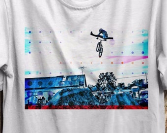 Mountain Bike Art T-Shirt: MTB Graphic Tee, MTB Gift