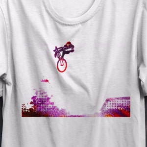 Boy sports shirt, Mountain Bike Shirt, Mens t-shirt, Bike Art, Bicycle TShirt, Cyclist Shirt, boy t-Shirt, BMX shirt, Mountain Bike tshirt