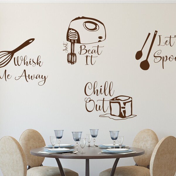 Kitchen Wall Decal Etsy