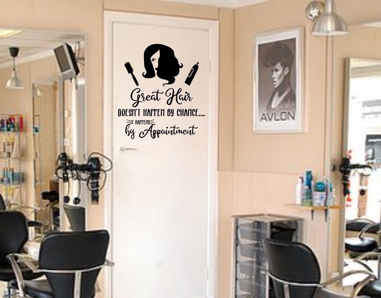Hair Salon Decor Wall Art Decal