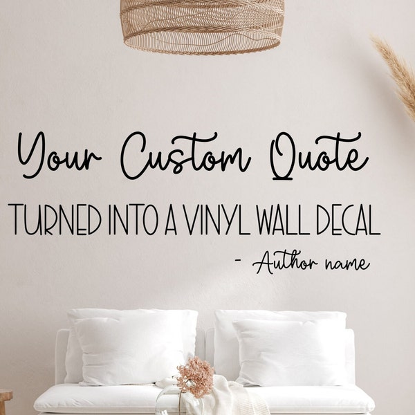 Create your own Custom wall decal, custom wall sticker, custom decal, vinyl lettering, personalized decal, wall decal, custom wall quote