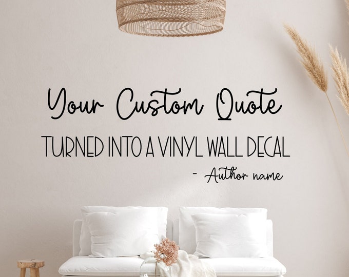 Create your own Custom wall decal, custom wall sticker, custom decal, vinyl lettering, personalized decal, wall decal, custom wall quote