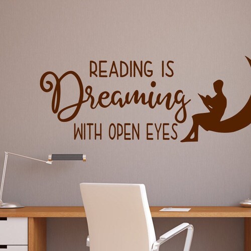 Reading Wall Art Vinyl Decal for Classroom or Library // Etsy