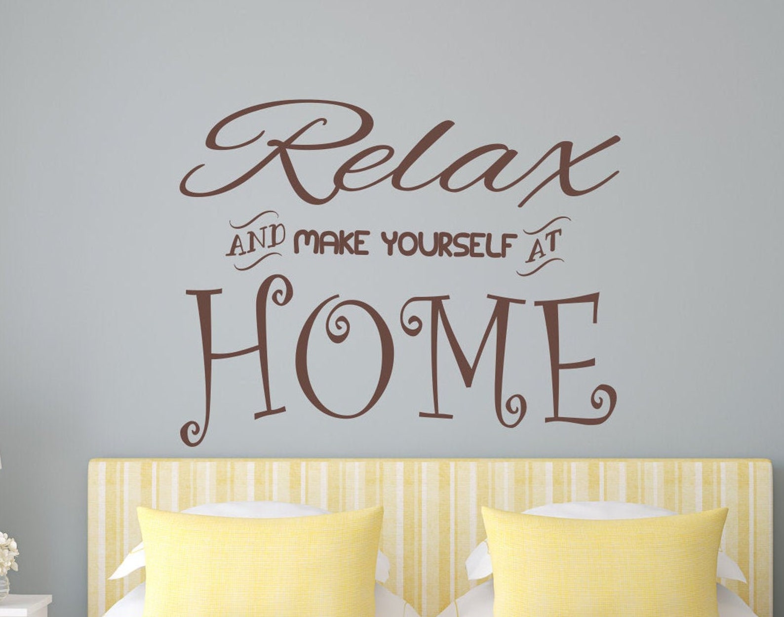 Relax wall decal living room decal entryway decor relax and Etsy