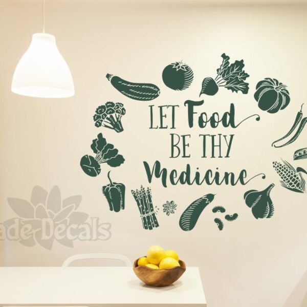 Food Wall Decal Etsy