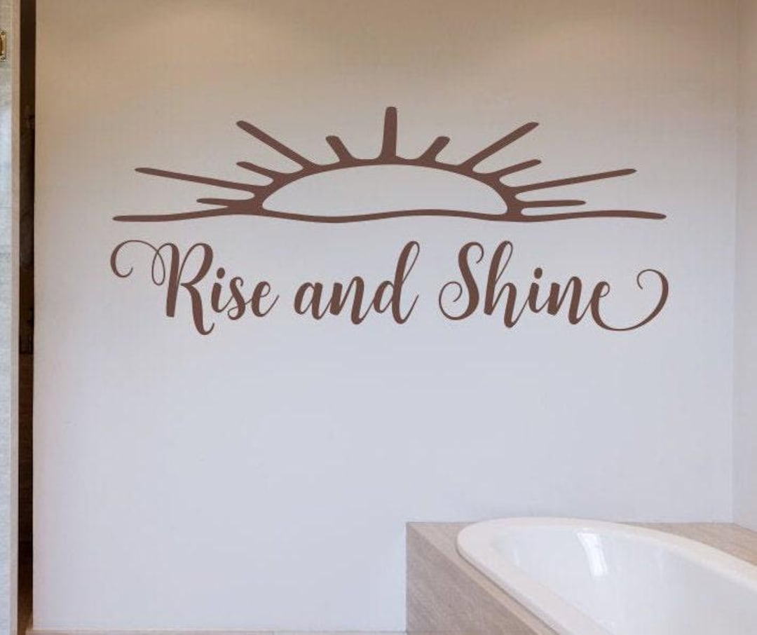 Final Rise Decal Rise and Shine Wall Decal: Positive Affirmation Mirror Decor - Etsy
