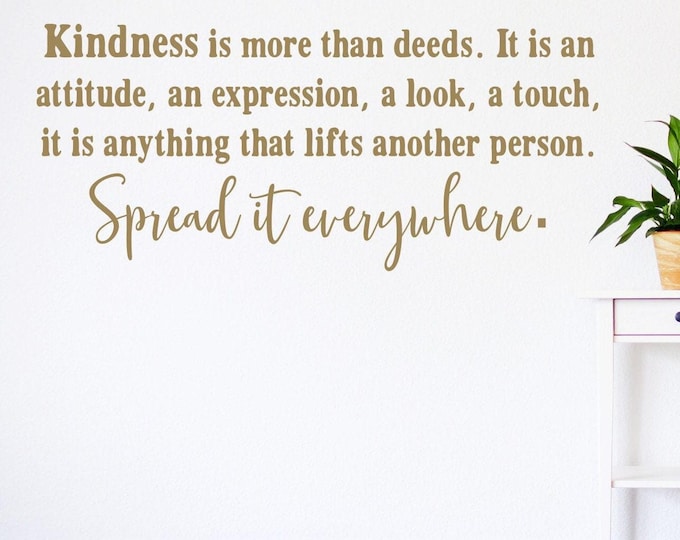 Kindness classroom decal quote wall decal wall decor be kind wall art, office wall art, home wall decor