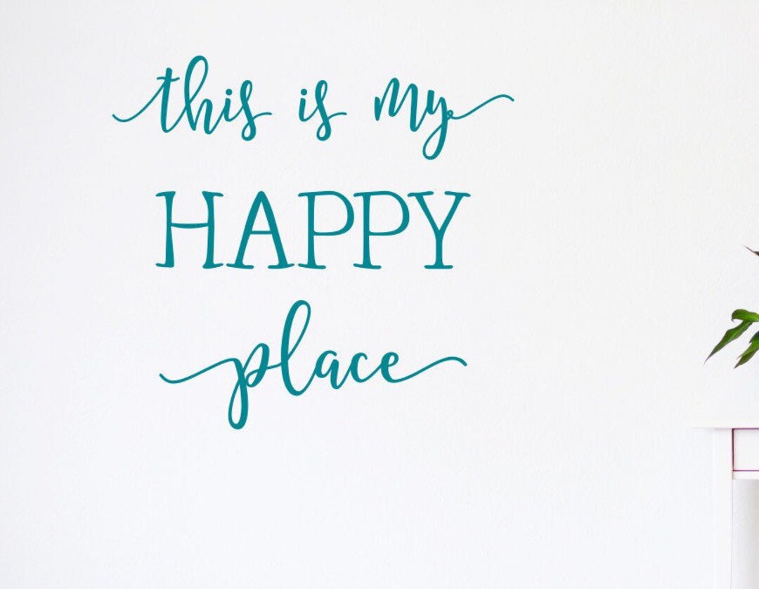 My Happy Place Wall Decal, This is My Happy Place, Happy Camper, Etsy