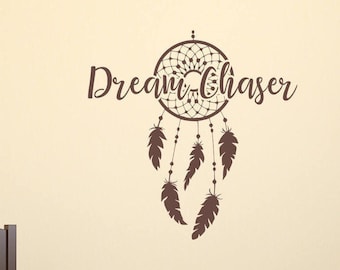 Dreamcatcher wall decal, boho dreamcatcher decal, large dream catcher, dream chaser decal