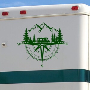 Compass Rv Decal Svg Mountain Compass RV Decal: Custom Camper Motorhome Decor - Etsy