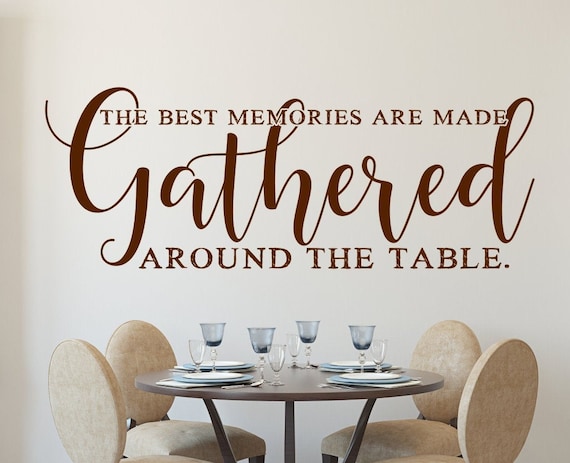 GATHER wall vinyl sticker home decor table kitchen inspirational art 21 COLORS GATHER wall vinyl sticker home decor table kitchen inspirational art 21 COLORS