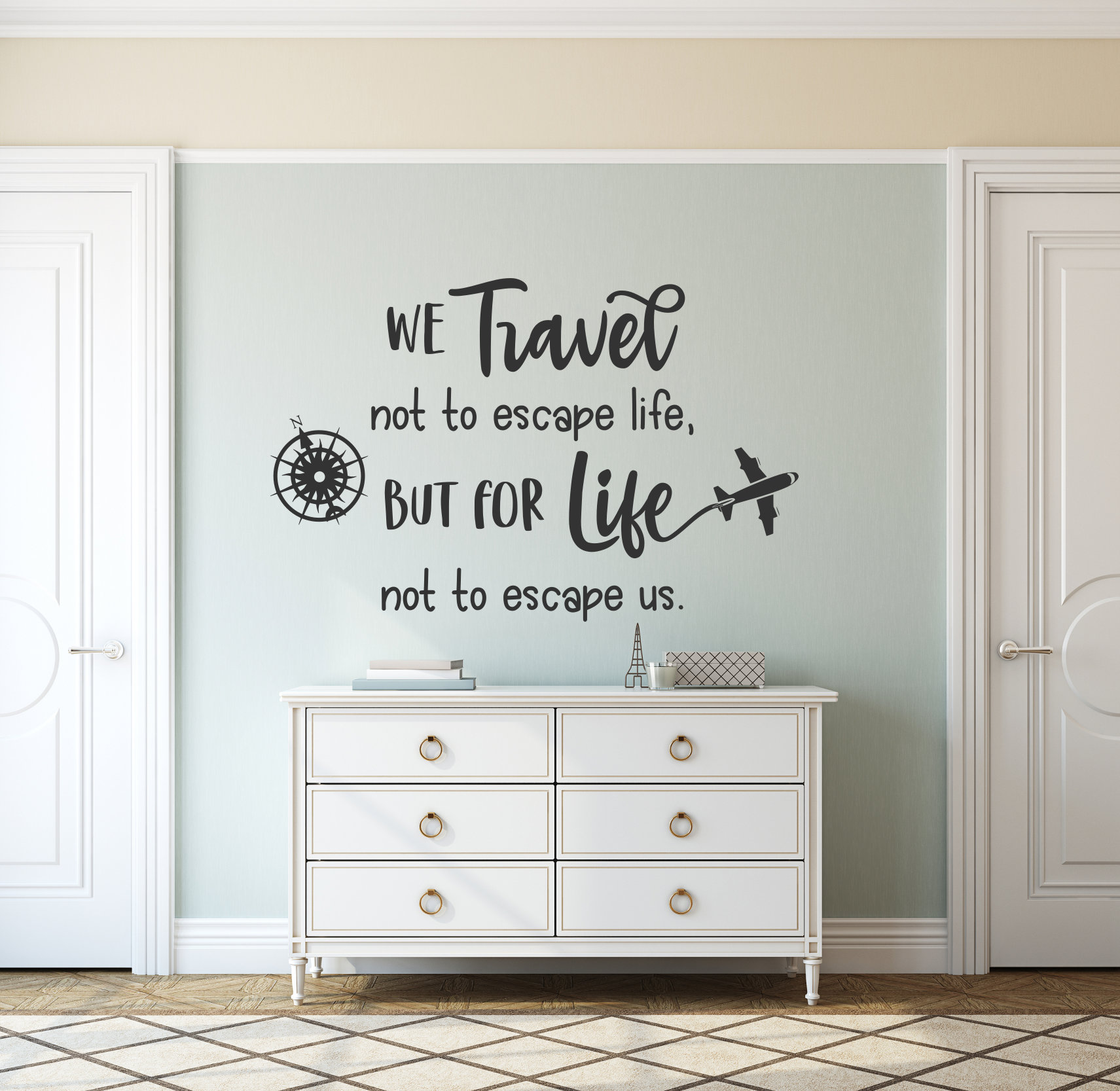 travel black wall decor