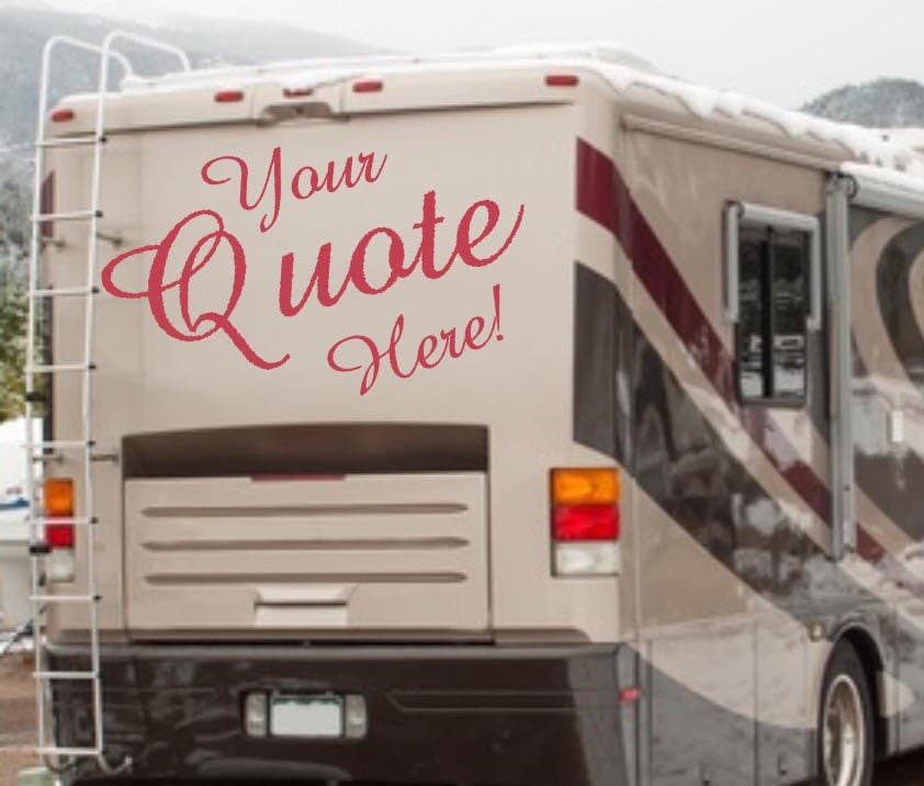 Custom rv decal // personalized decal for camper Etsy