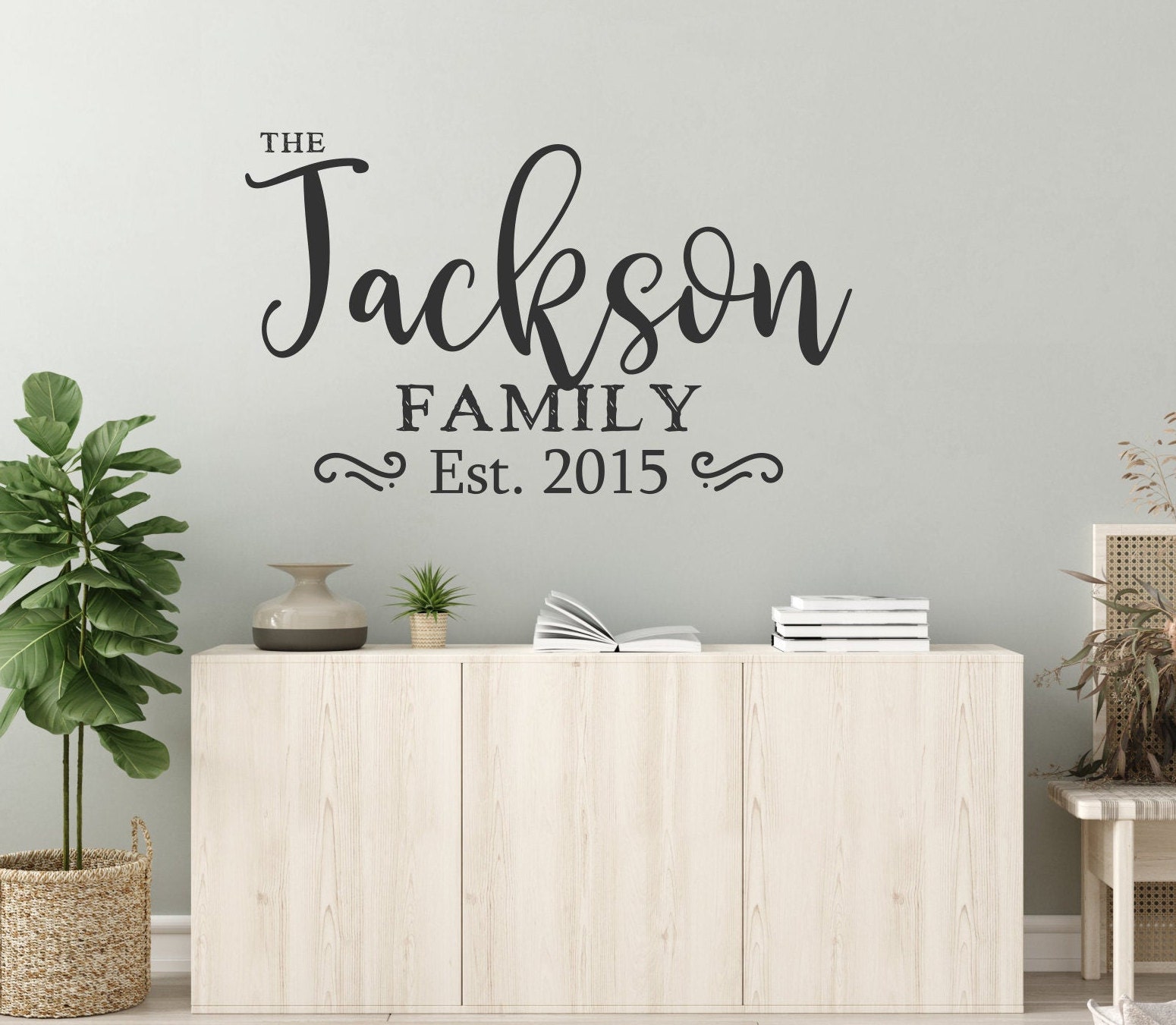 Names Family Tree Wall Decal