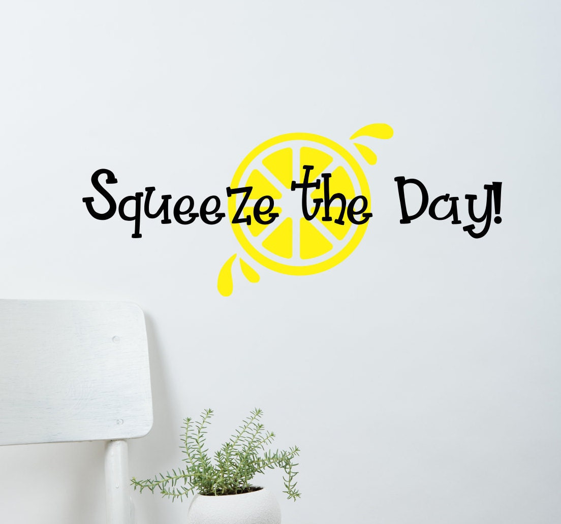 Squeeze the Day 3 vinyl stickers