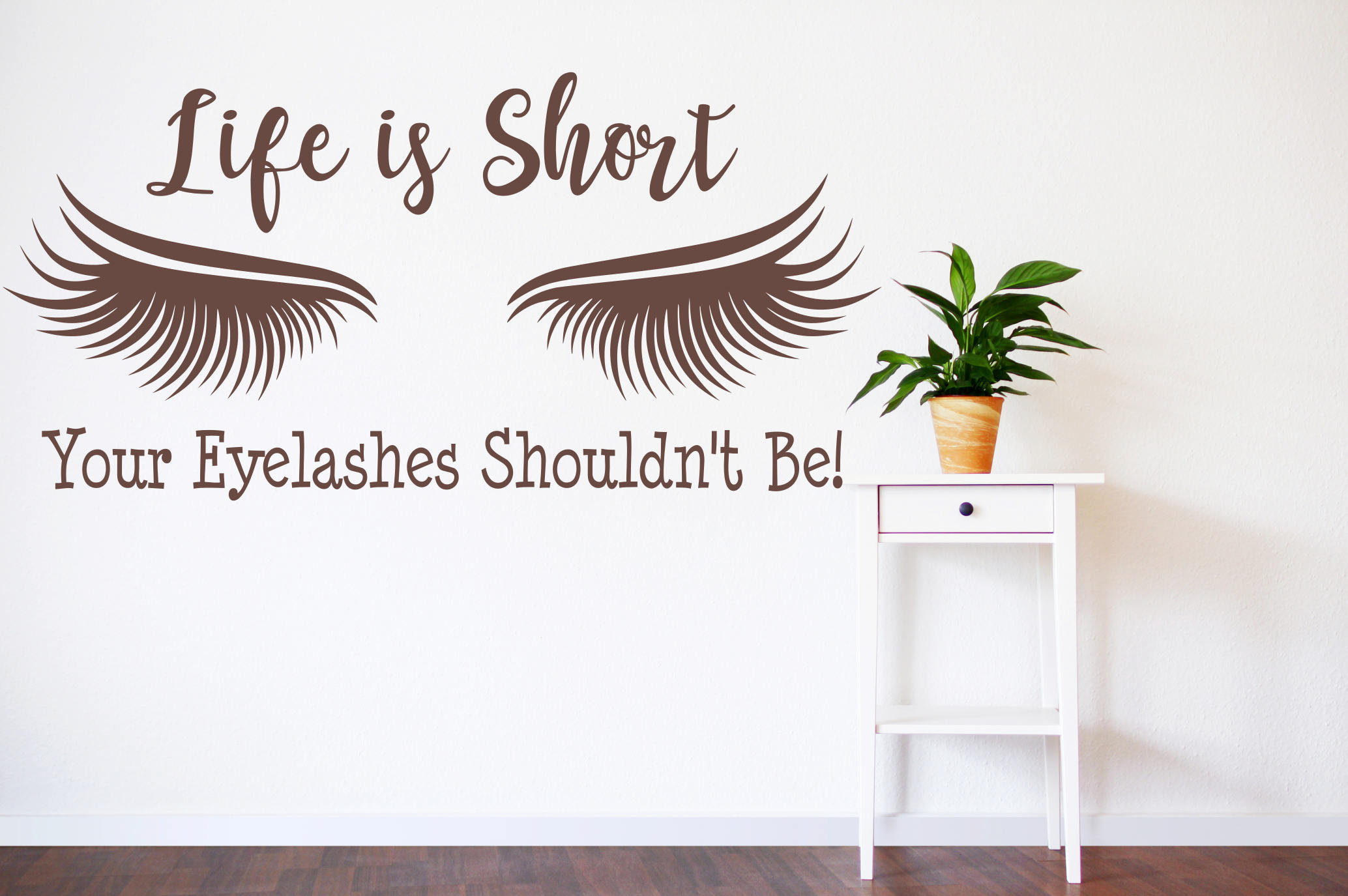 Eyelash extension decal, eyelash decor, eyelash art // Beauty salon