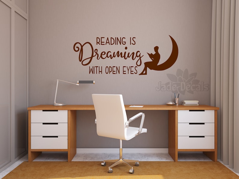 Reading Wall Art Vinyl Decal for Classroom or Library // Etsy