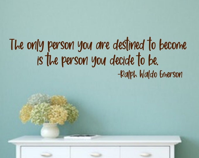 Inspirational quotes, Be yourself, Ralph waldo Emerson, wall decal, motivational quotes,