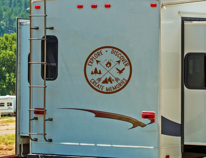 RV Camper Decal for RV Door Tire Cover Decal Explore Rv Etsy