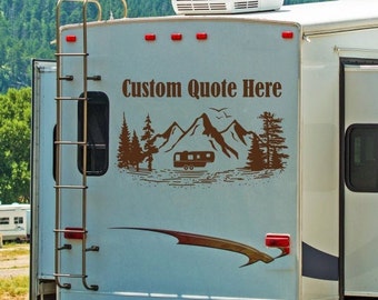 Custom quote for RV, custom RV decal, personalized rv decal, rv camper decal, motorhome decal, vinyl rv decal, custom quote decal