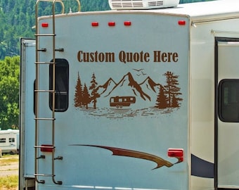 Custom quote for RV, custom RV decal, personalized rv decal, rv camper decal, motorhome decal, vinyl rv decal, custom quote decal