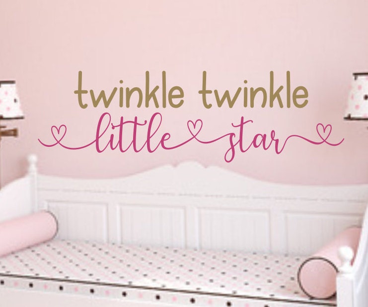 Twinkle Twinkle Little Star Nursery Decal Nursery Wall