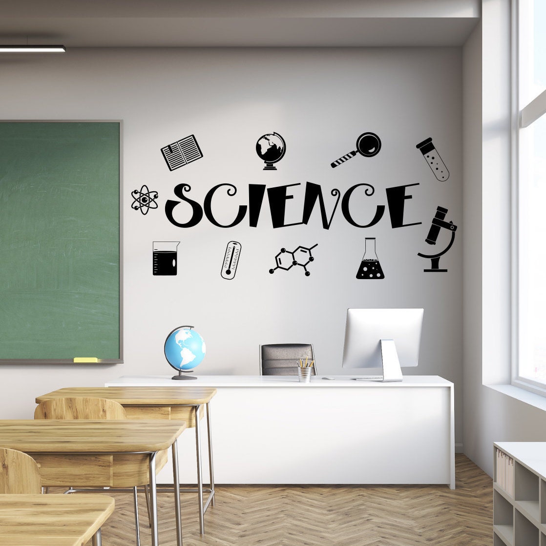 Science decal, Science wall art, classroom wall decal, teacher decal