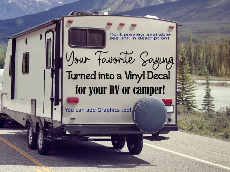 Custom Rv Decals Personalized Decal for Camper Custom Vinyl Etsy
