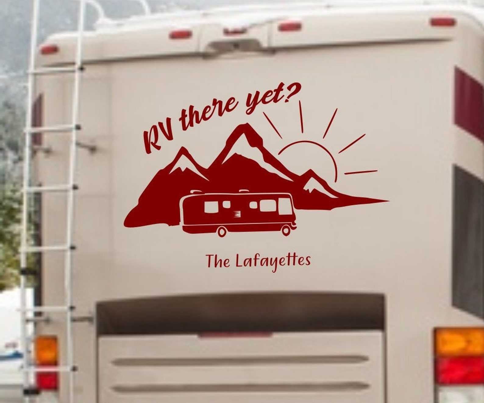 RV There Yet Motorhome Decal Rv Camper Decal Camper Trailer Etsy