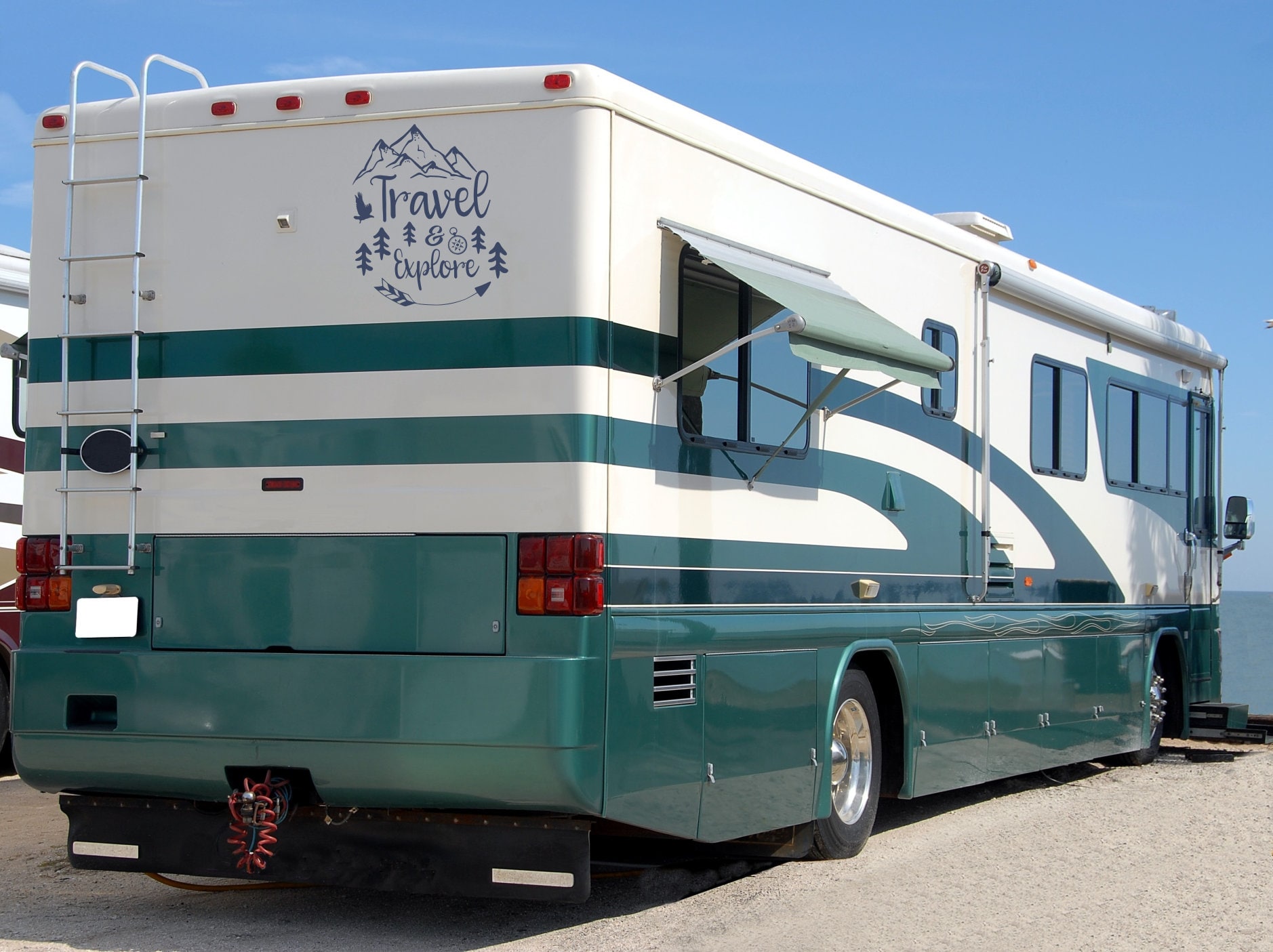 Travel rv decal, RV travel decal, travel and explore, travel decal