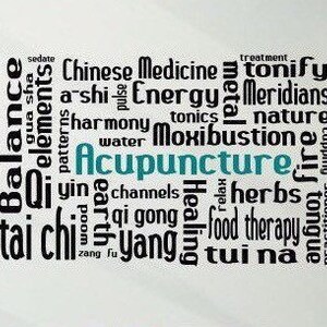 Acupuncture decal // acupuncturist gift, acupuncture wall decal, acupuncturist decor image 2