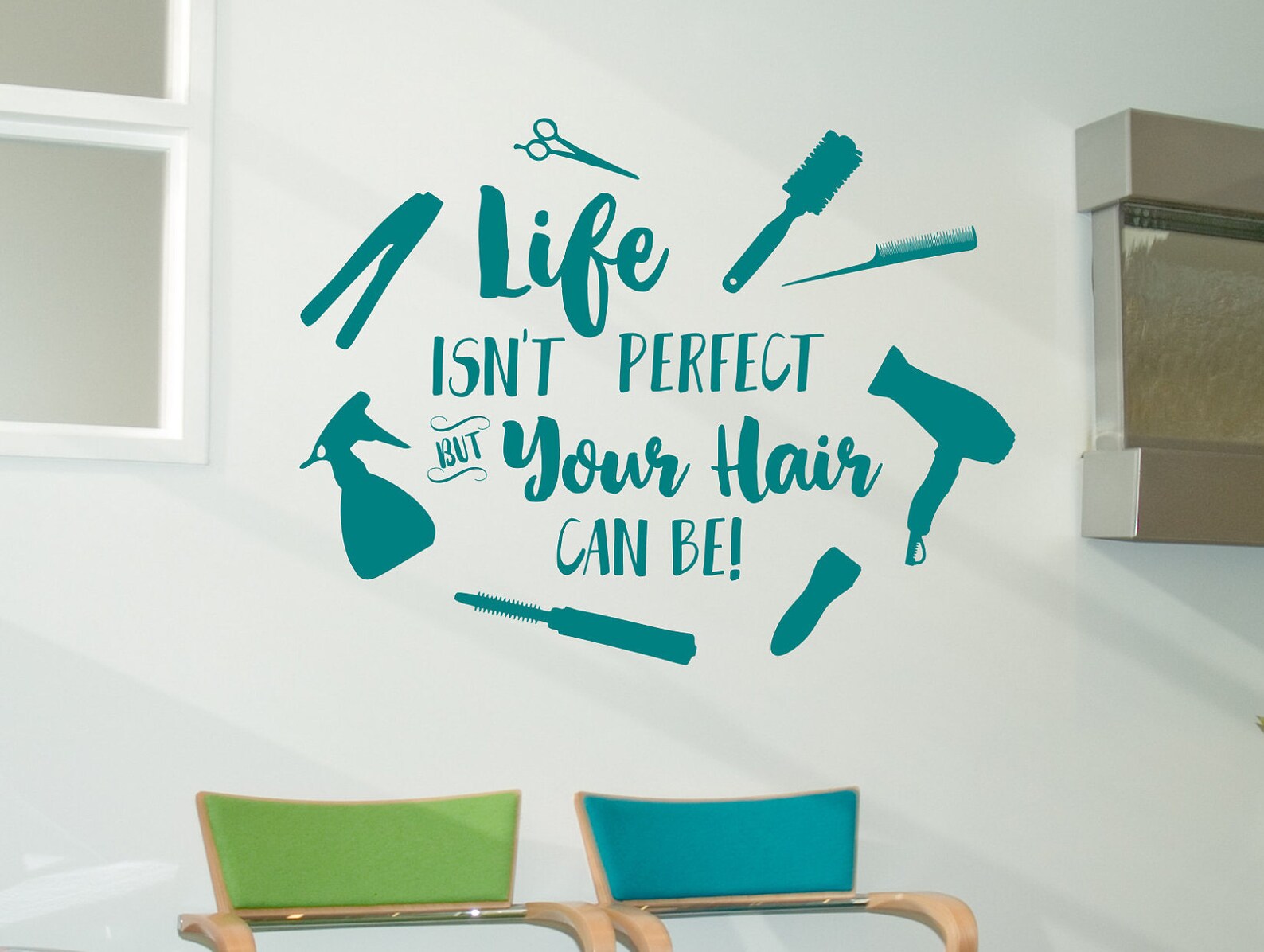 Hair Salon Wall Decal Hair Wall Decal Beauty Salon Decal Etsy