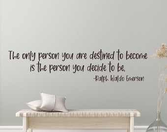 Inspirational quotes, Be yourself, Ralph waldo Emerson, wall decal, motivational quotes,