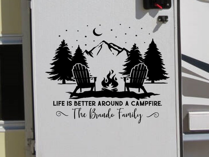 Life is Better Around a Campfire Personalized Rv Camper - Etsy