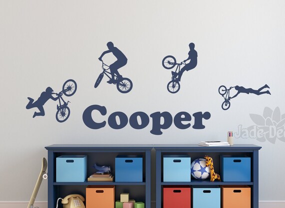 Eat Sleep BMX Wall Sticker Vinyl Decal Decors Art Bike Rider Riding Sport