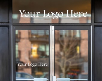Custom Boutique decals, Your Company Logo Storefront Vinyl Sticker Window Door Lettering